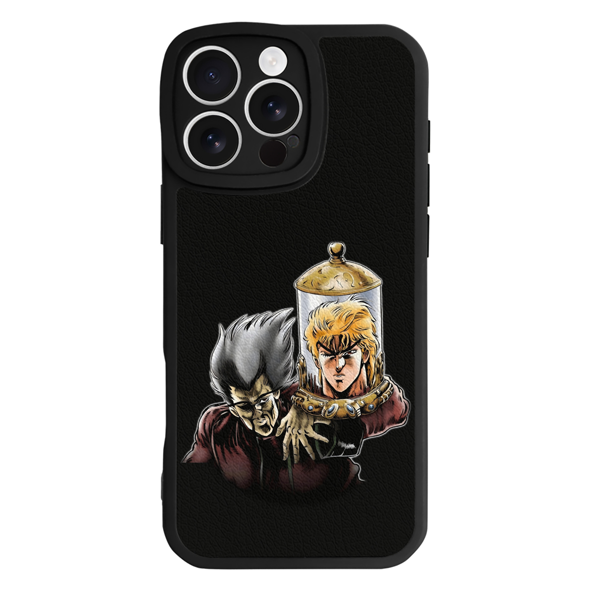 （画像用） ジョジョの奇妙な冒険 ディオ?ブランドー JoJo's Bizarre Adventure Dio Brando 【iPhone 16シリーズ対応】シリコンスマホケース（レザー調） 材質：シリコン